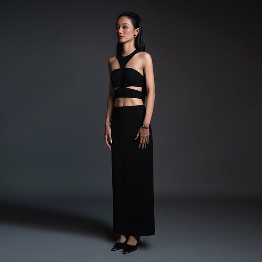 Contours of Confidence Cutout Top with Pencil Skirt - Look 6