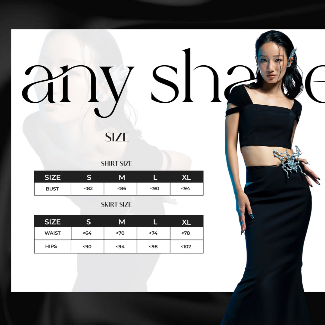 Aquaflame Essence Twist Top with Mermaid Cutout Skirt - Look 3