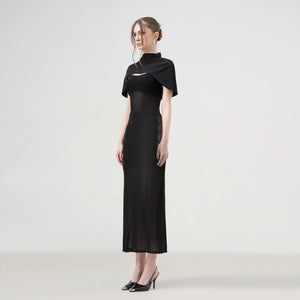 Solo Muse Mesh Stretchy Body Fit Dress - Look 1