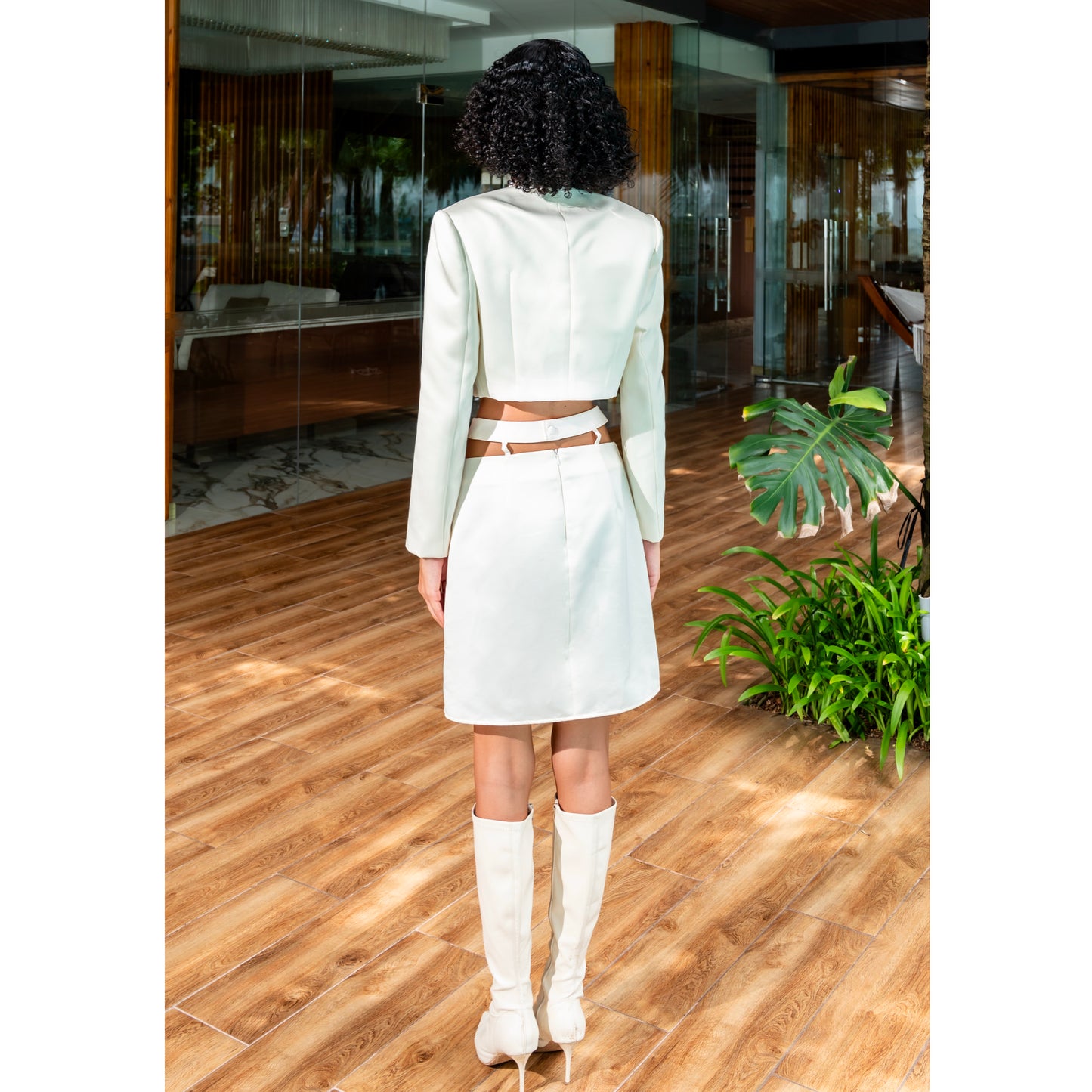 Marina Temptation Bustier & Cut-Out Skirt Set - Look 1