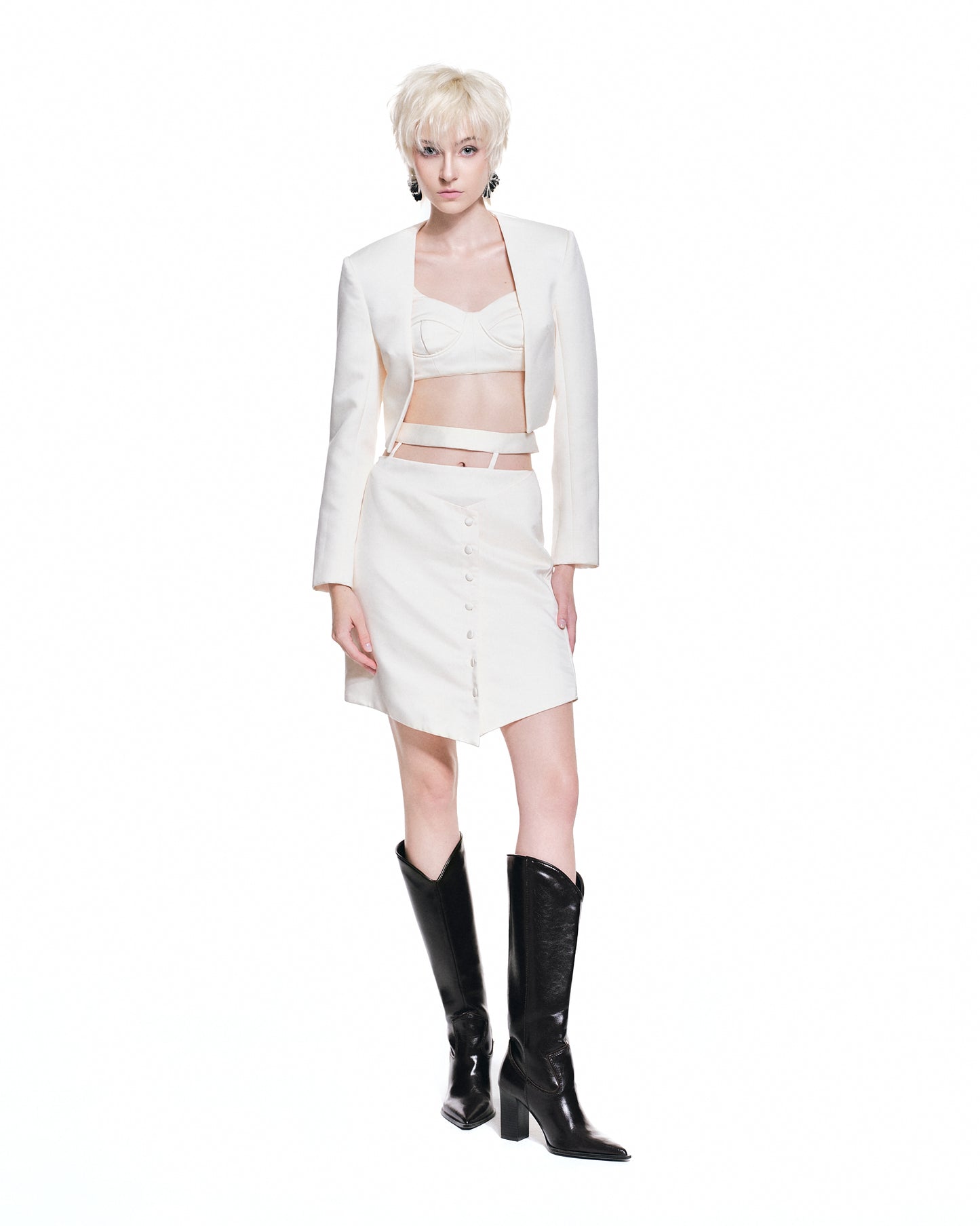 Marina Temptation Bustier & Cut-Out Skirt Set - Look 1