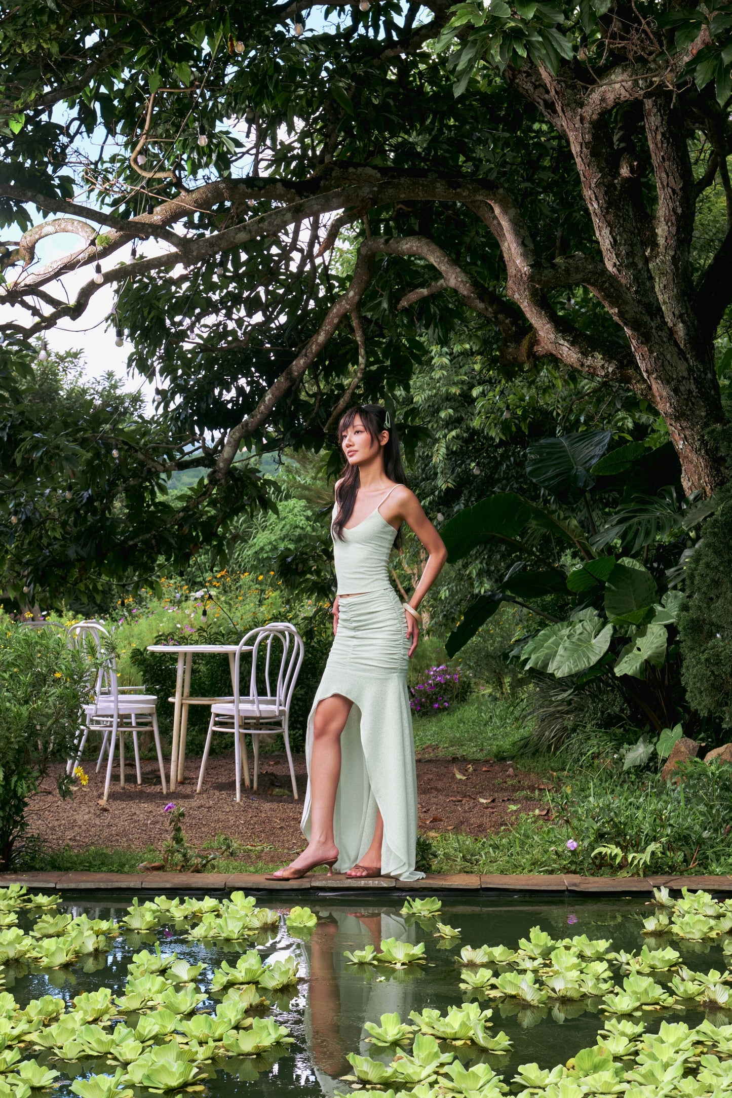 Feluna Stretch Camisole and Mermaid Maxi Skirt Set