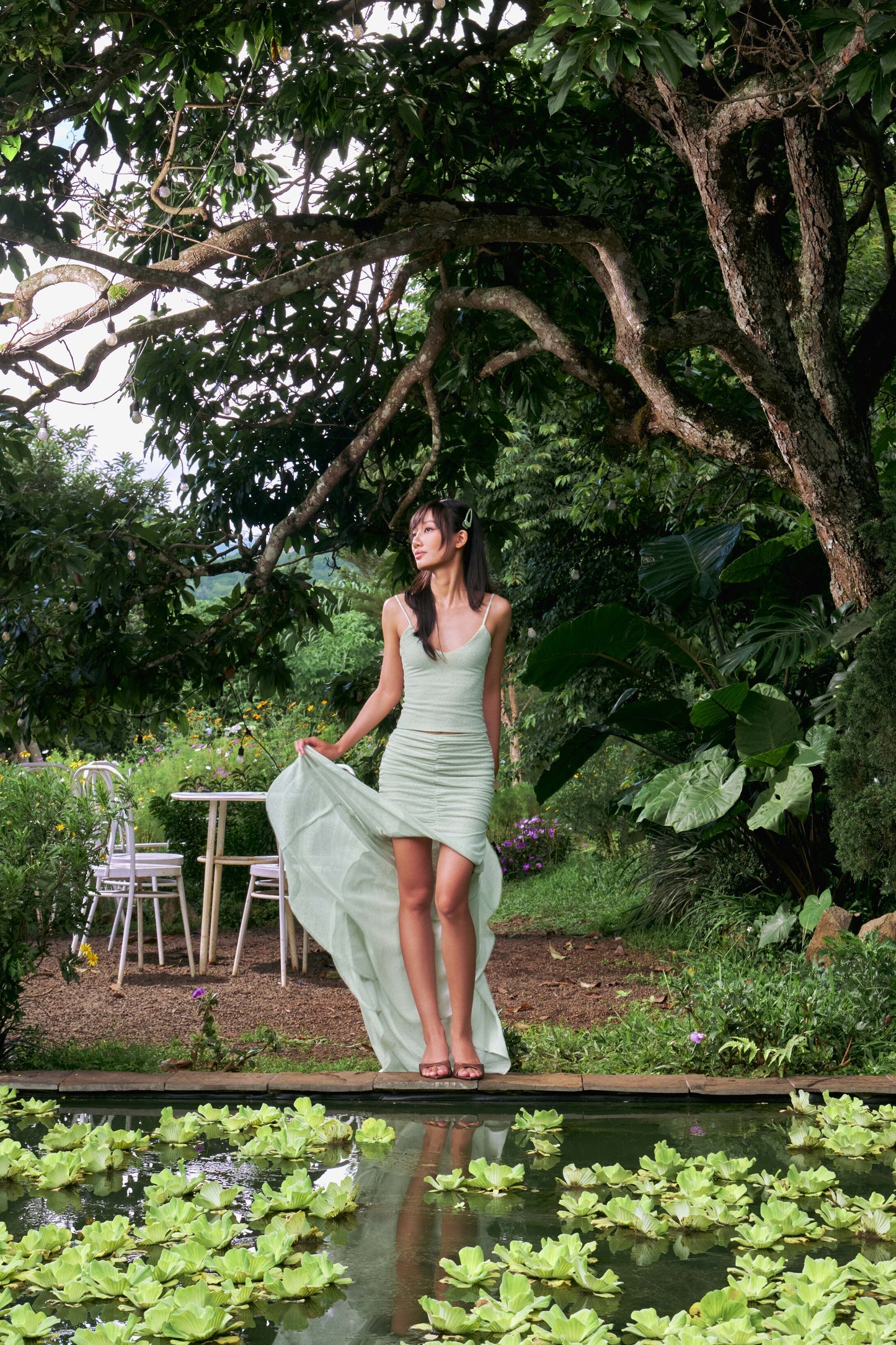 Feluna Stretch Camisole and Mermaid Maxi Skirt Set