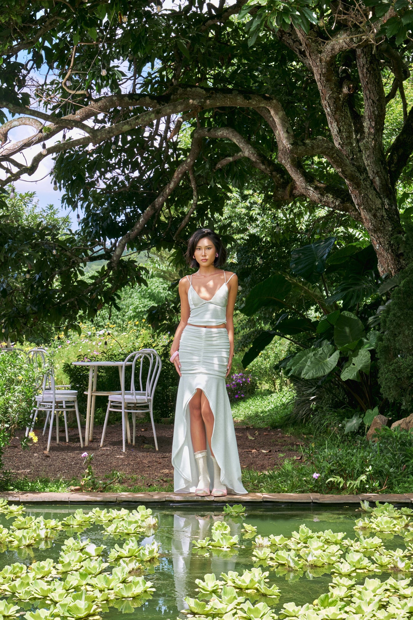 Feluna Stretch Camisole and Mermaid Maxi Skirt Set