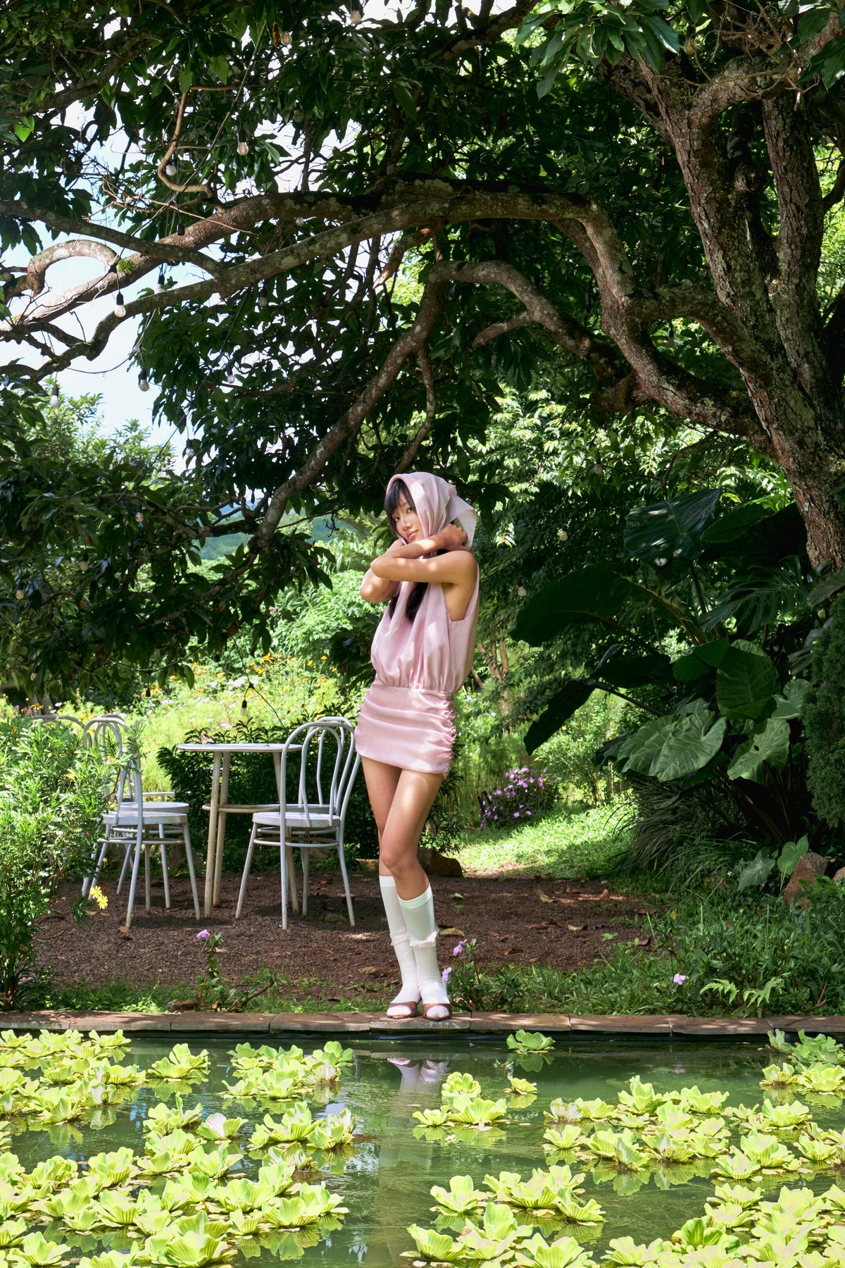Feluna Draped Oganza Mini Dress NO Train