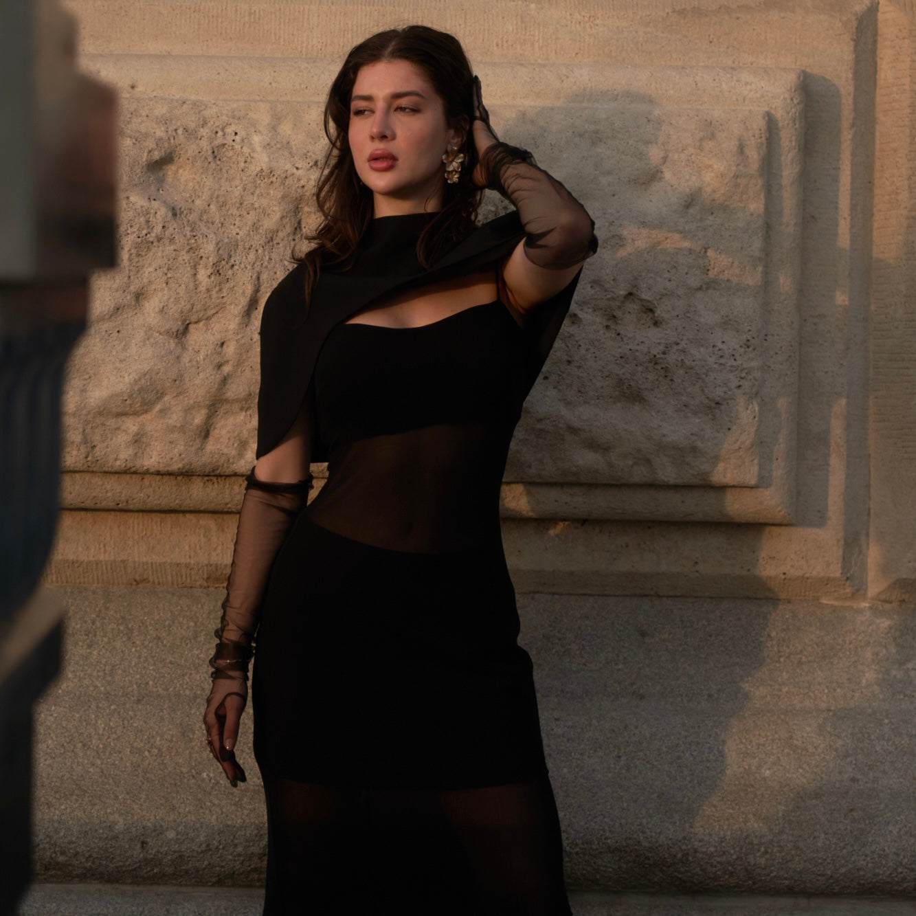 Solo Muse Mesh Stretchy Body Fit Dress - Look 1 AnyShape.Official Solo Muse Mesh Stretchy Body Fit Dress - Look 1 AnyShape.Official