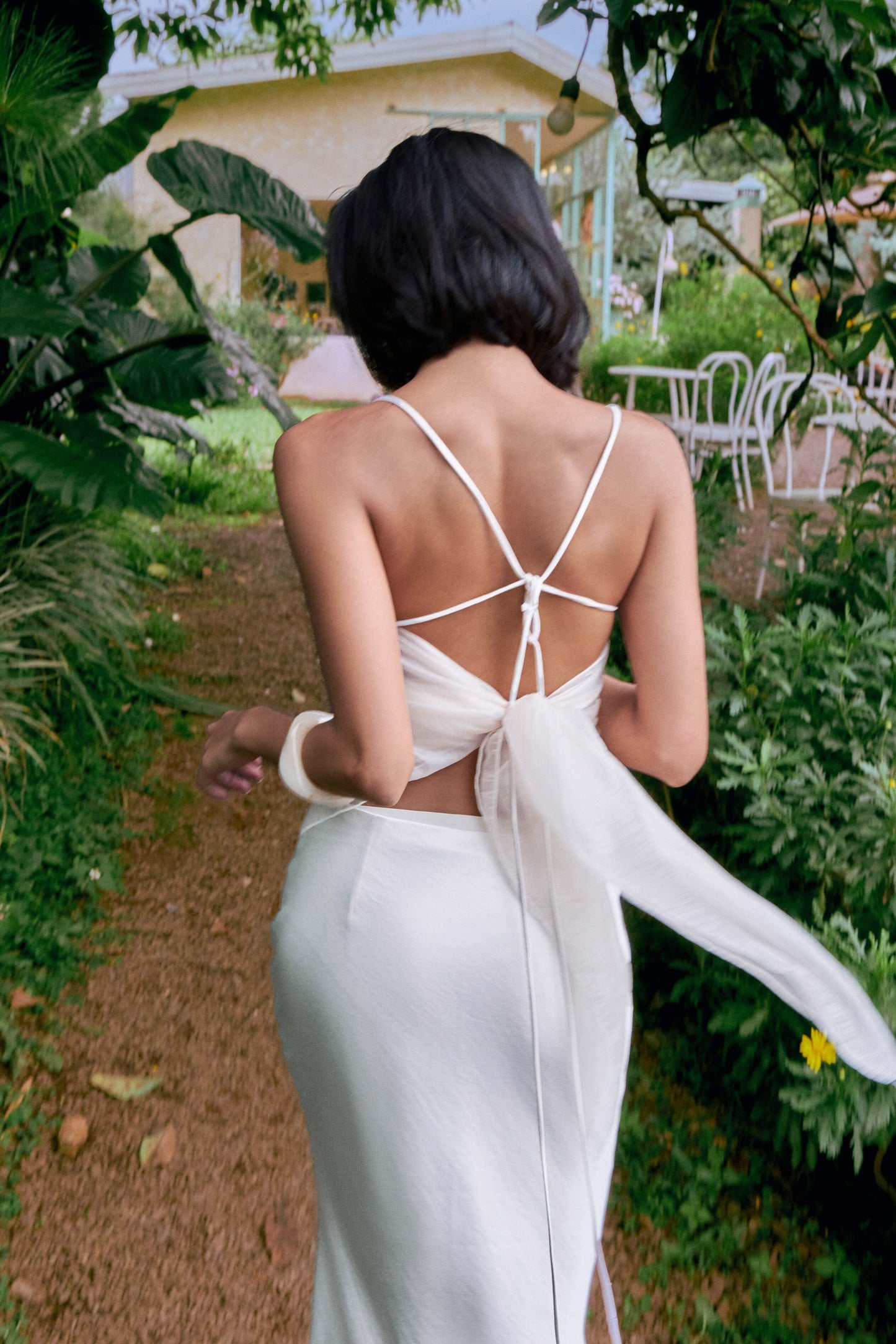 Feluna Adjustable Satin Triangle Bralette