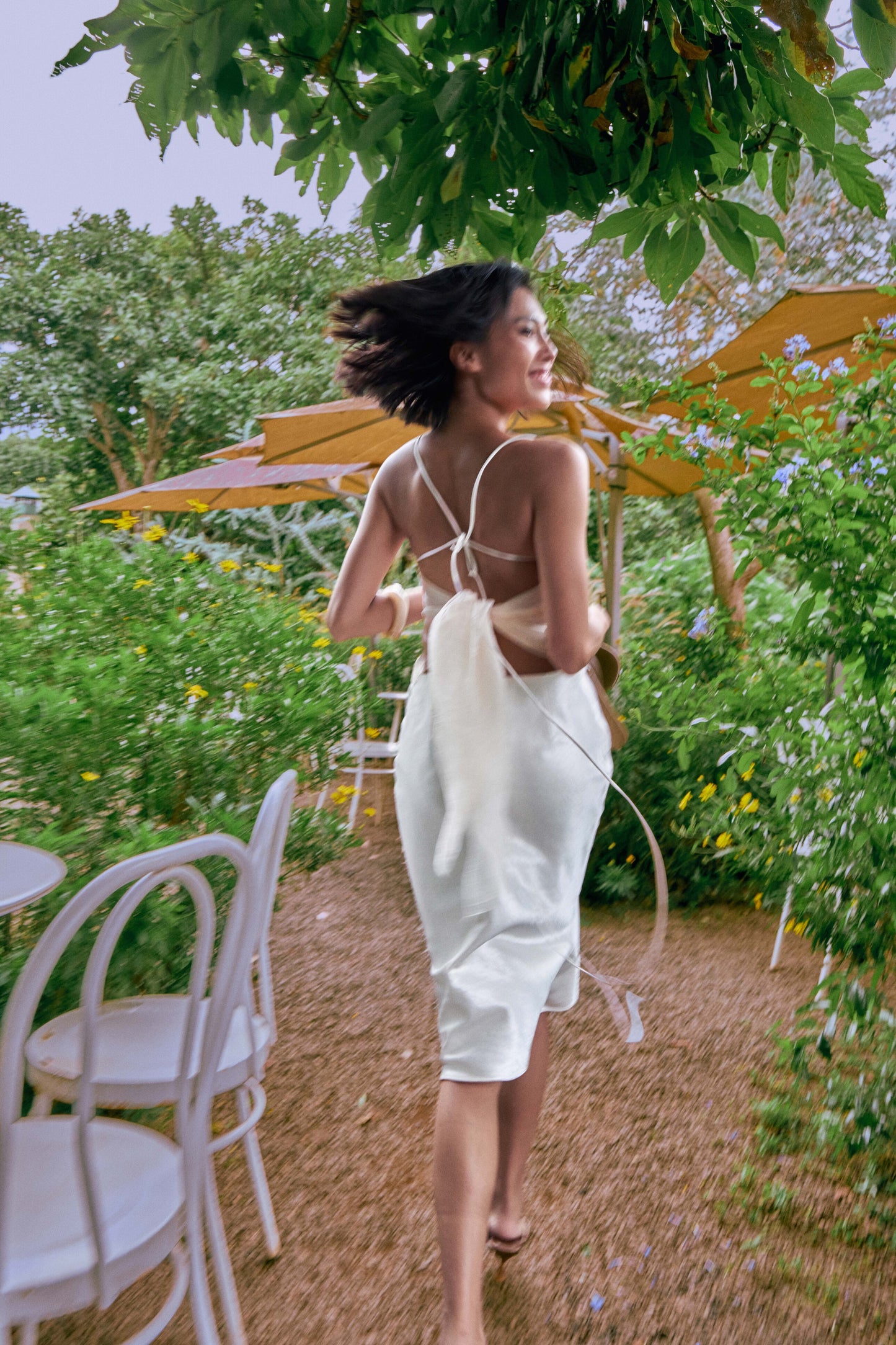 Feluna Adjustable Satin Triangle Bralette